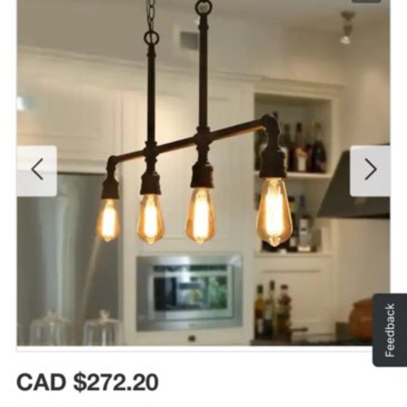 Industrial 4 Light fixture - Picture 1 of 5